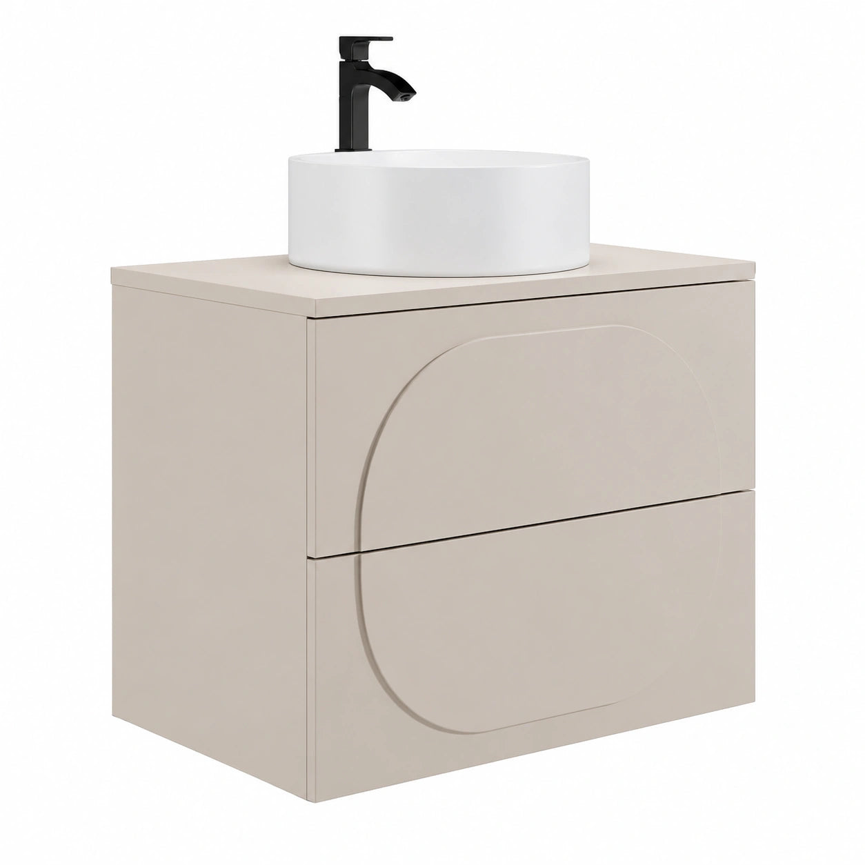Ensemble de meubles de salle de bain, coloris beige, pour la salle de bain