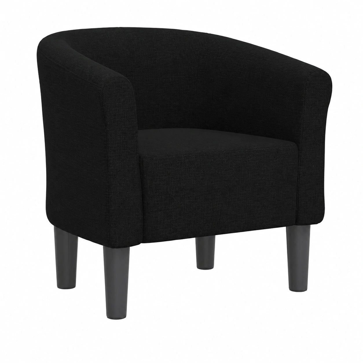 Canapé, rembourré, en tissu, coloris noir, pour le salon