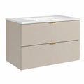 Ensemble de meubles de salle de bain, coloris beige, pour la salle de bain
