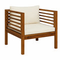 Fauteuil, coloris blanc et crème, pour le salon ou la chambre