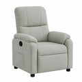 Fauteuil relax, en tissu, coloris gris, pour le salon