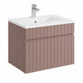 Ensemble de meubles de salle de bain, coloris rose, pour la salle de bain