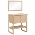 Ensemble de meubles de salle de bain, en chêne, coloris naturel, pour la salle de bain