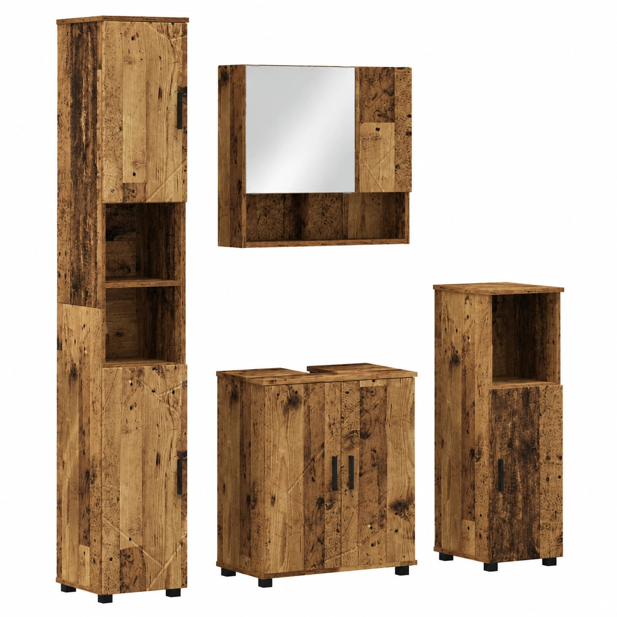 Armoire, avec rangement, 4 pièces, pour la chambre