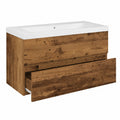 Ensemble de meubles de salle de bain, coloris blanc, 90 x 38,5 x 45 cm, pour la salle de bain