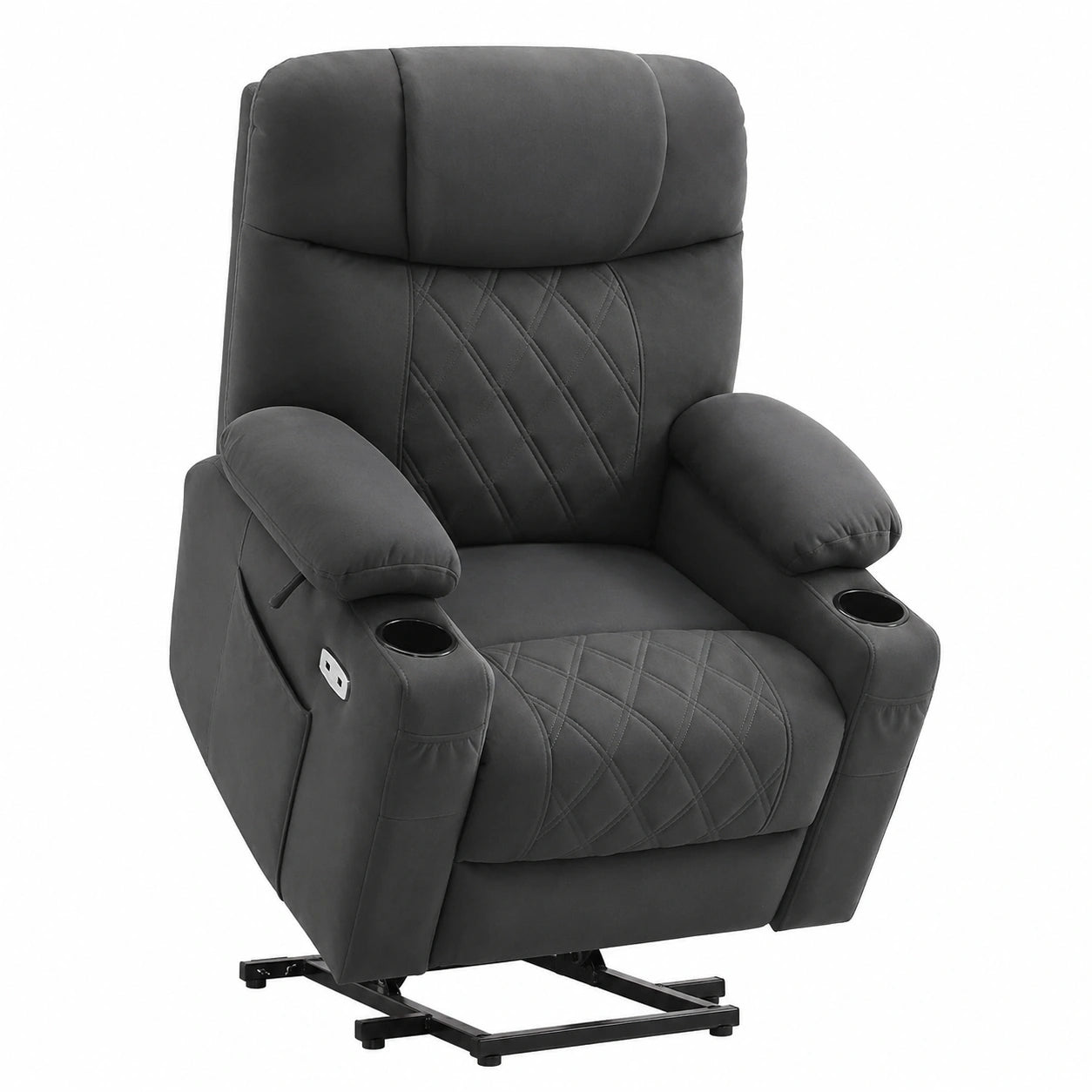 Fauteuil relax, réglable, en tissu, pour le salon