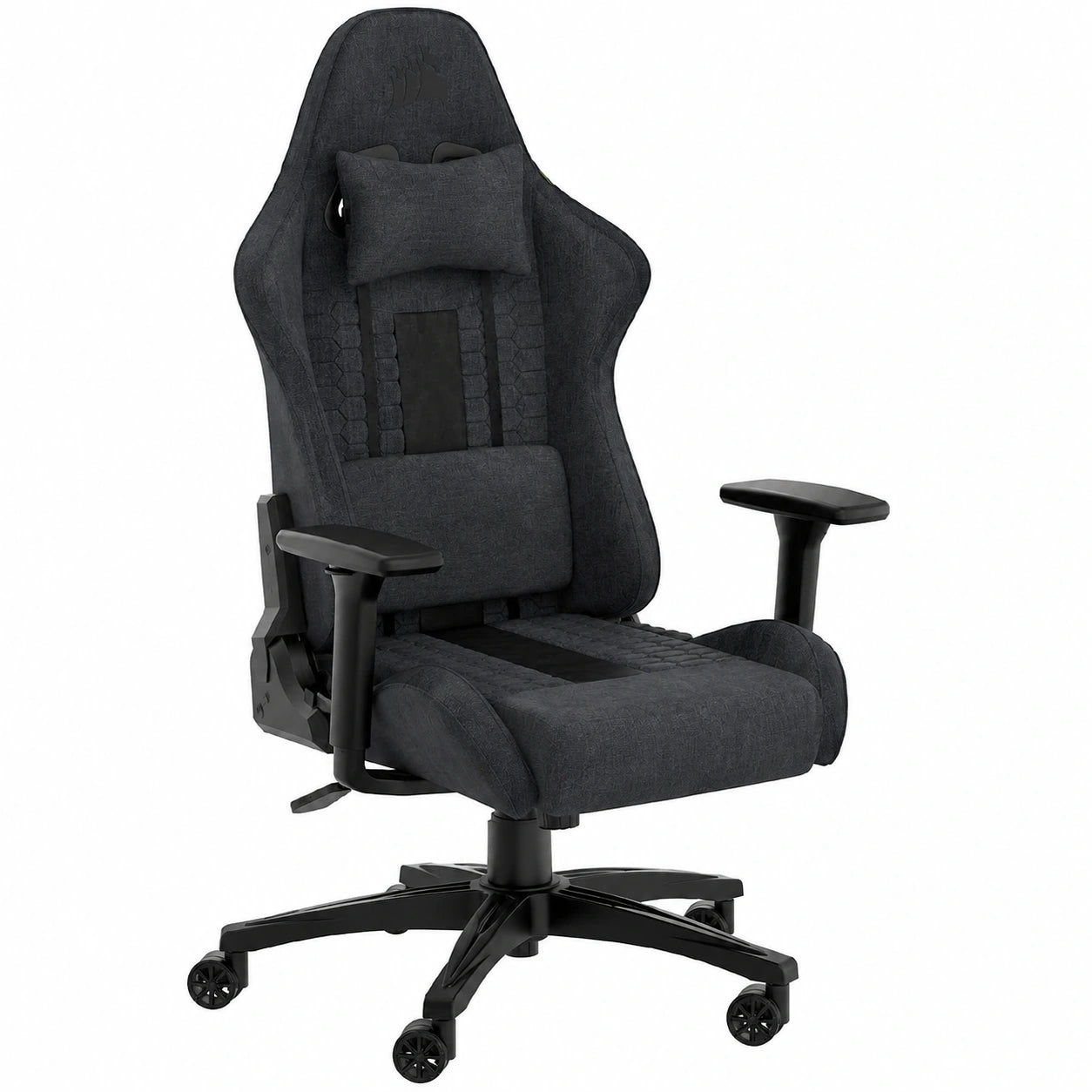 Fauteuil, coloris noir et gris, pour le salon ou la chambre