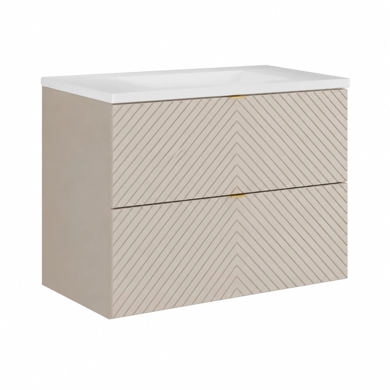 Ensemble de meubles de salle de bain, coloris beige, pour la salle de bain