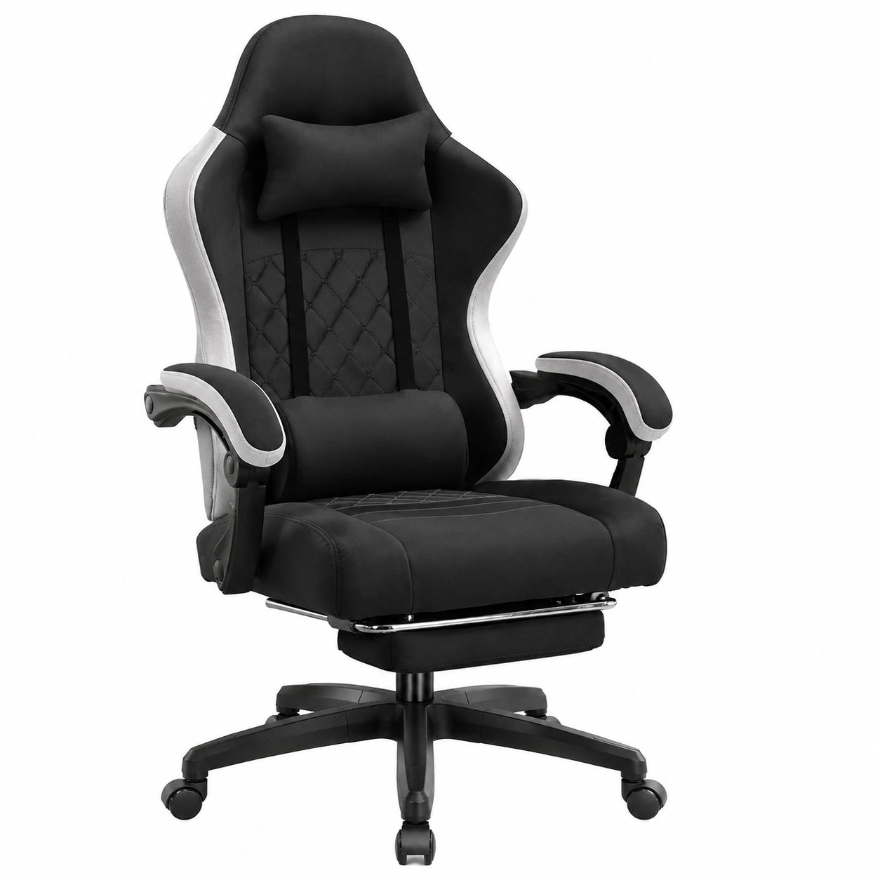 Bureau, coloris noir et blanc, pour l’espace de travail