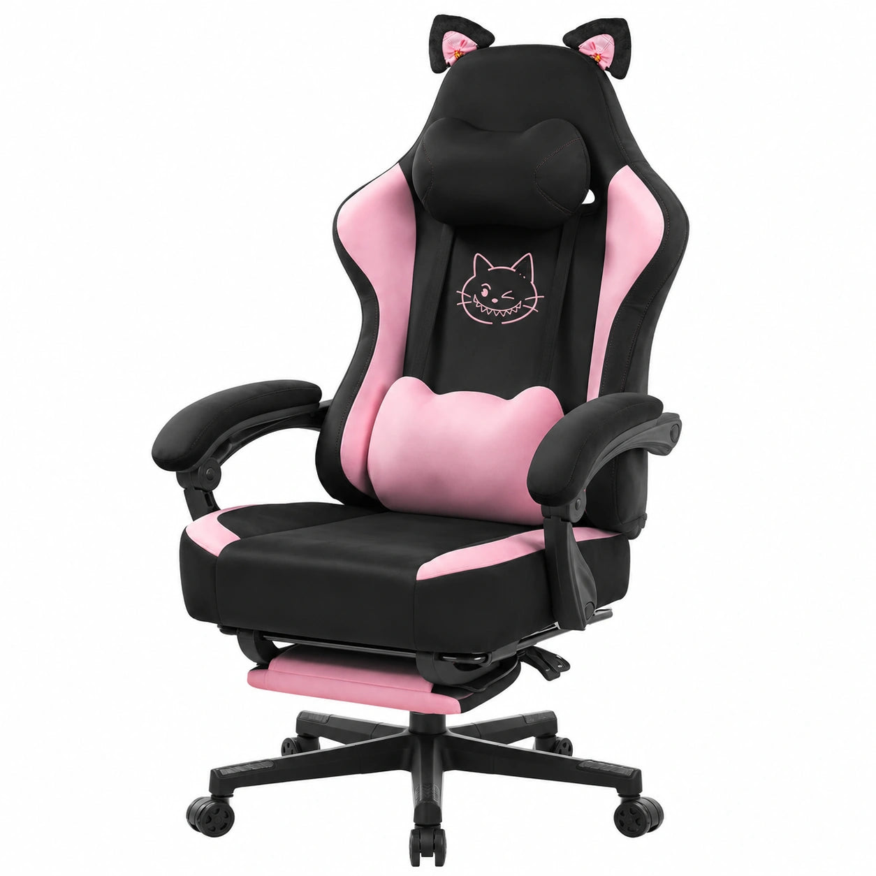 Bureau, en velours, coloris rose, pour l’espace de travail