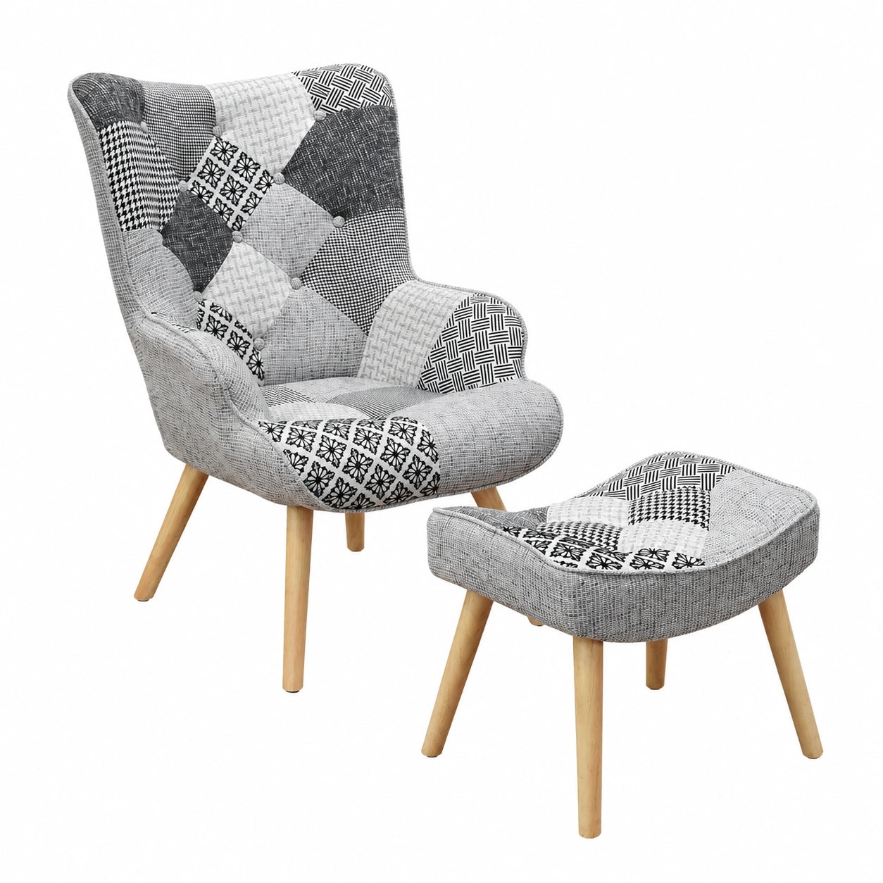 Fauteuil relax, en tissu, pour le salon