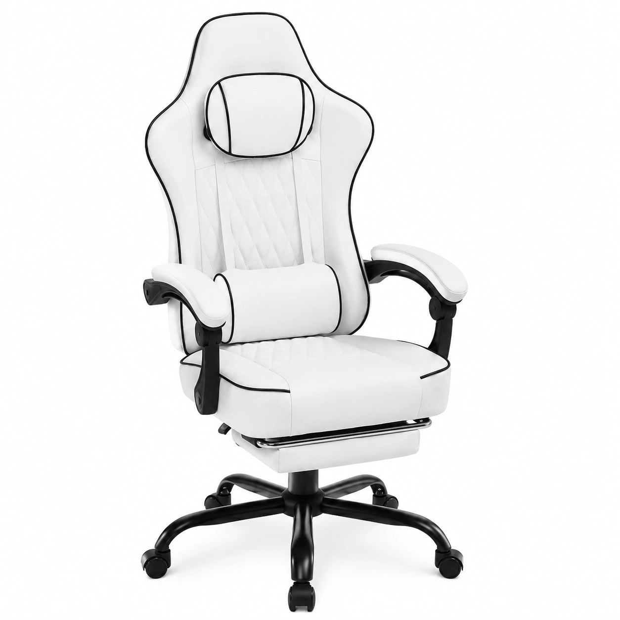Bureau, réglable, en tissu, coloris blanc, pour l’espace de travail